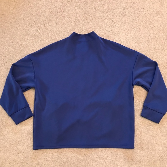 Body Glove Athletic Jacket Womens Medium Blue Pockets Unlined Zip Up Stretch - Picture 3 of 8